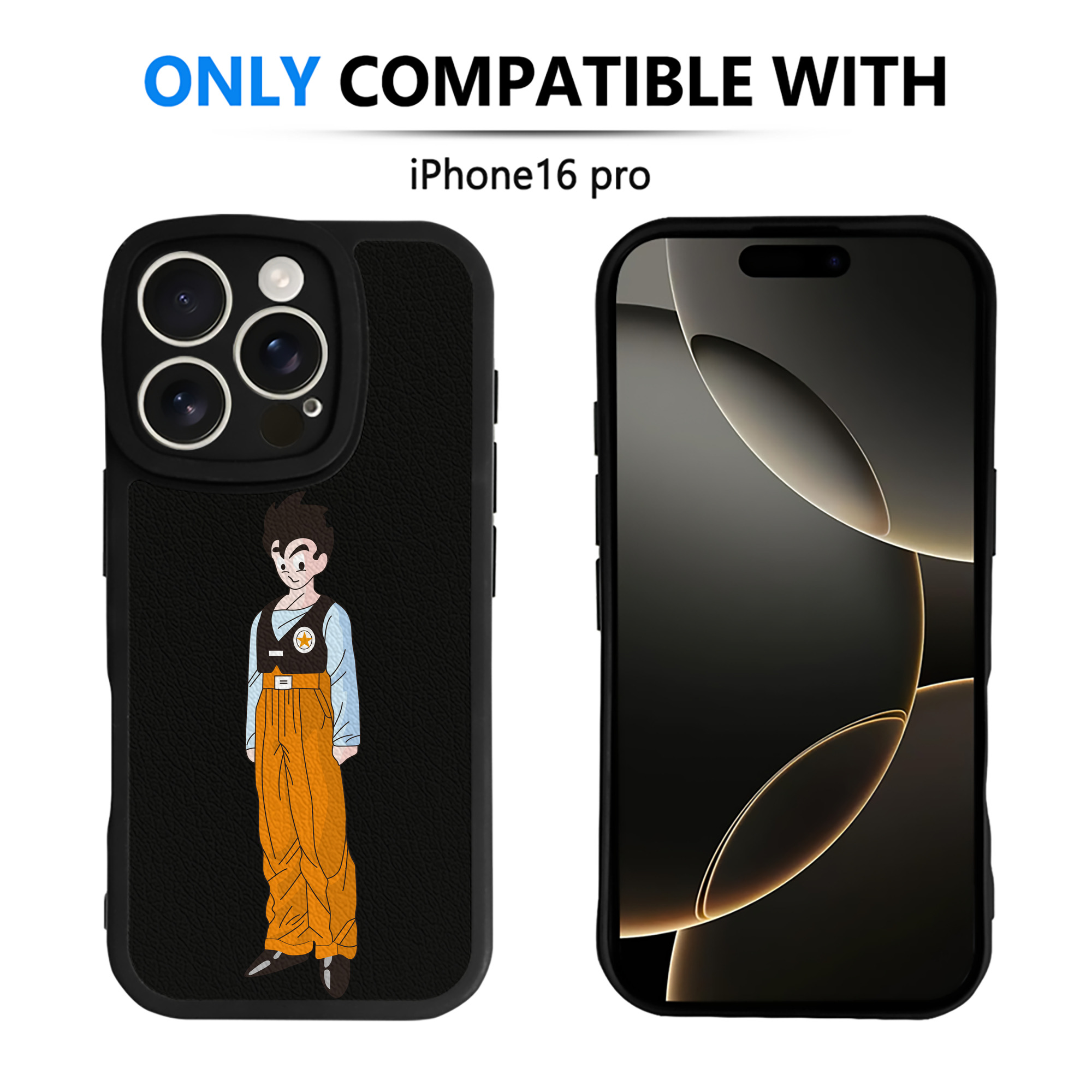 （画像用） ドラゴンボール DRAGON BALL 【iPhone 16シリーズ対応】シリコンスマホケース（レザー調） 材質：シリコン